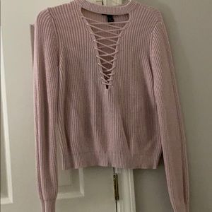 Pink/blush long sleeve sweater